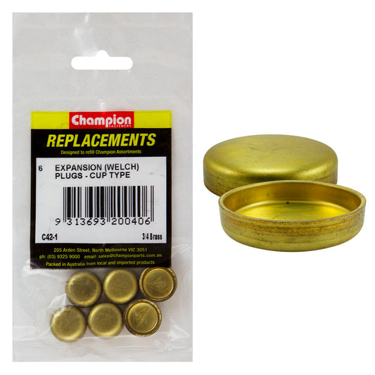 Champion 3/4 Steel Disc Plugs