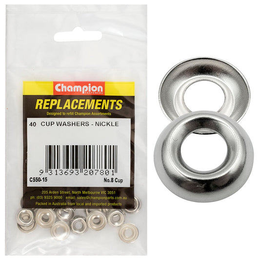 Champion 8G Cup Washer -40pk