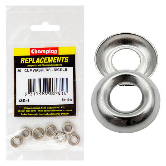 Champion 10G Cup Washer -20pk