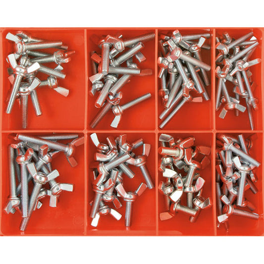 Champion 95pc Metric Wing Screw Assortment (Zinc)