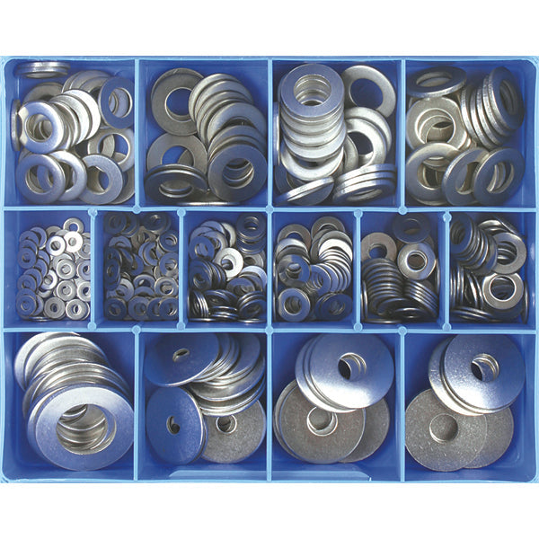Champion 385pc Flat Washer Assortment 304/A2 (mm/imp)