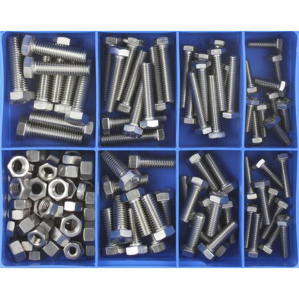 Champion 140pc UNC Set Screw & Nut Assortment 316/A4