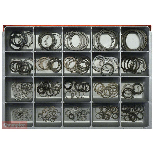 Champion Master Kit 260pc External Circlip Asst - Metric