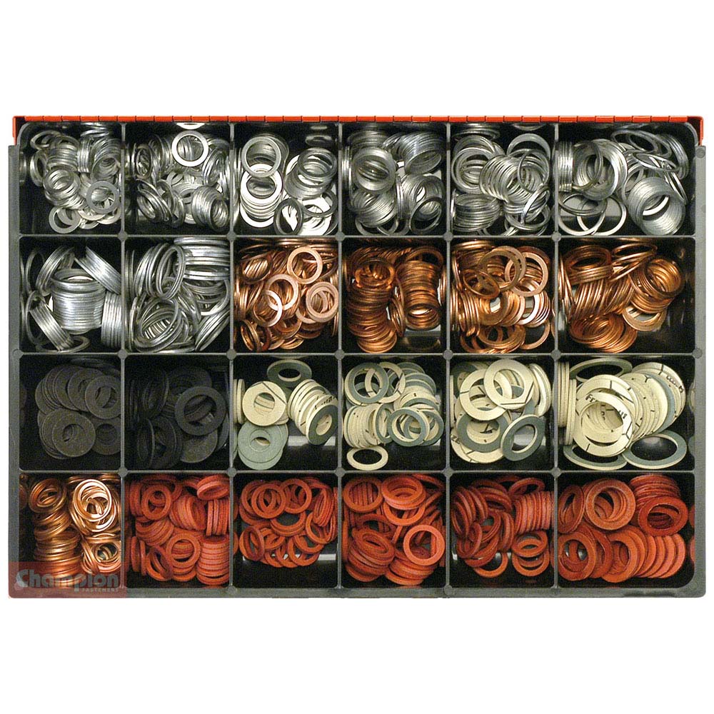 Champion Master Kit  1015pc Drain (Sump) Plug Washer Asst