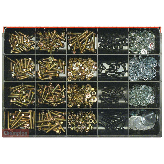 Champion Master Kit 781pc  6mm Bolt & Nut Asst GR8.8