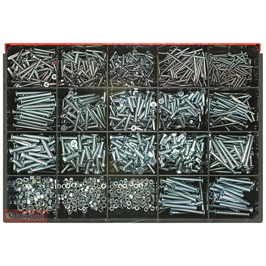 Champion Master Kit 1650pc  Metric Machine Screw & Nut Asst