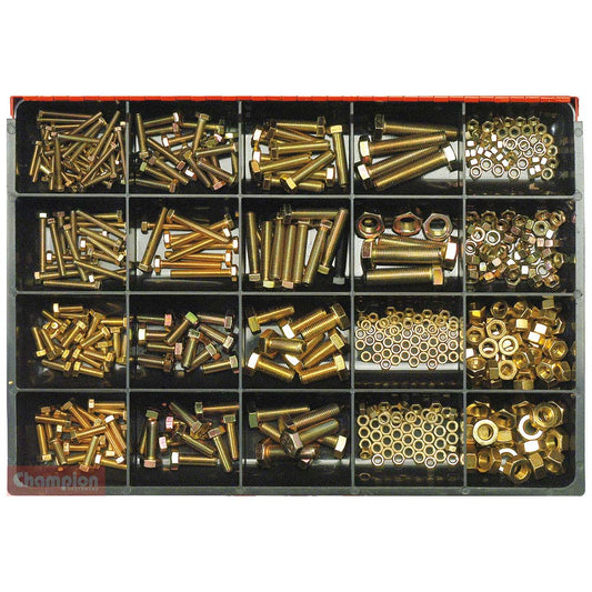 Champion Master KIt 480pc Metric Bolt, Set Screw & Nut Asst