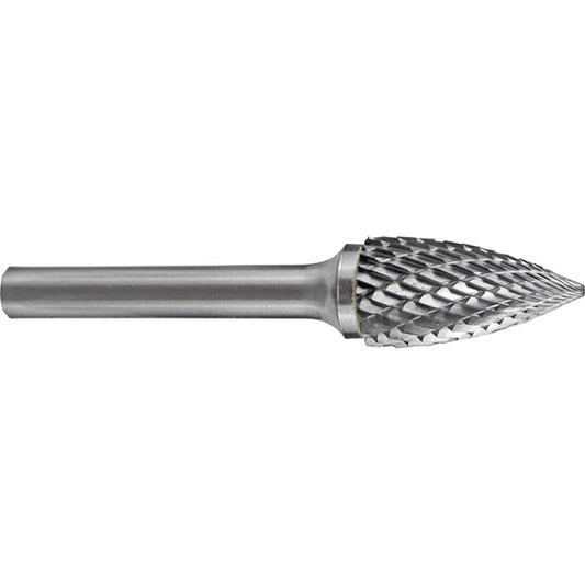 Holemaker Carbide Burr 1/4x5/8inx1/4in Tree Pointed End DC