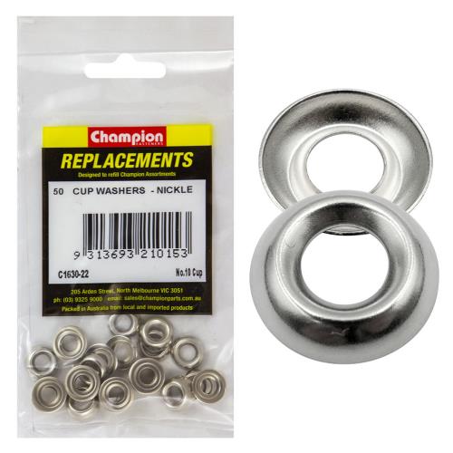 Champion 10G Cup Washer - 100pk