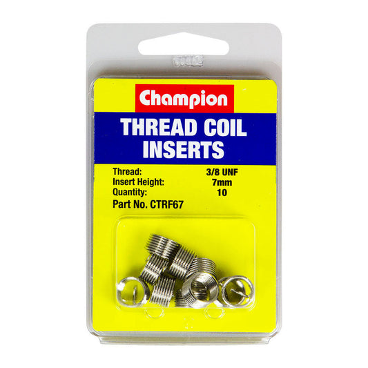 Champion 3/8in UNF x 7mm Thread Insert Refills -10pk