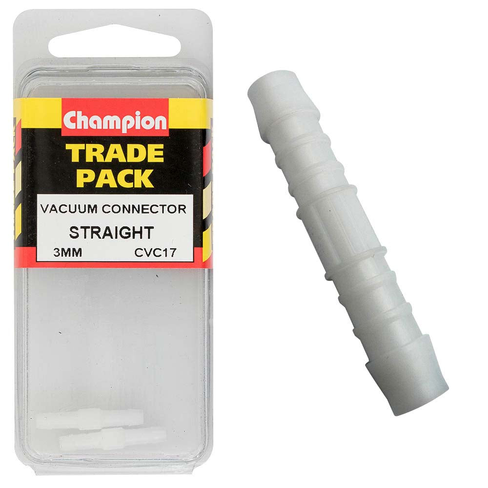 Champion Vacuum Hose - Straight Connector 3mm
