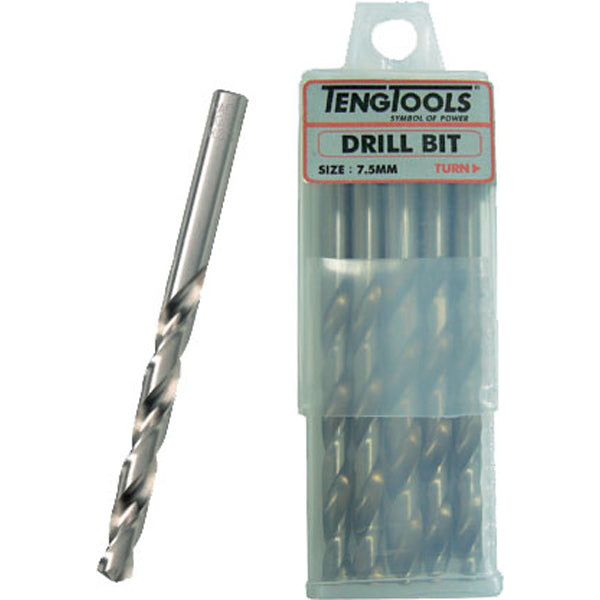 Teng 10pc 7.5mm Drill Bit (Din338)