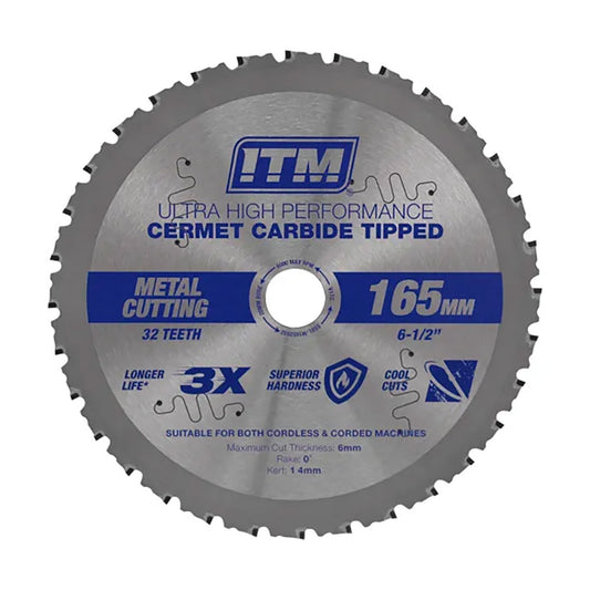ITM 150mm Metal Cutting Blade Cermet Carbide Tipped 32T