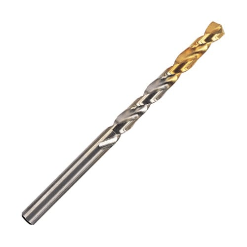 9.1mm GOLD DRILL 135 degree Point Grind Jobber TiN Coated General Purpose