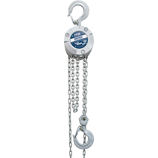 ITM Chain Block, Aluminium 360 Degree, 250kg, 3M Lift