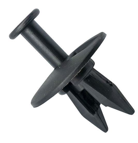 GTi Push Rivet Matte Black  25mm x 23.3mm, 9.5mm Hole