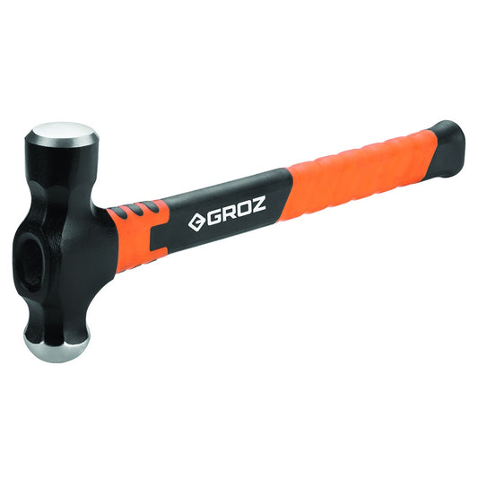 Groz Ball Pein Hammer 12oz - Fibreglass Handle 13in