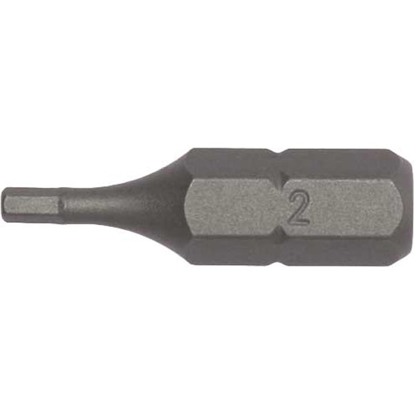 Teng 3Pc 1/4in Hex 2mm Hex Bit x 25mm (L)