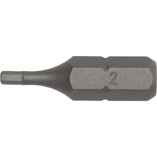 Teng 3Pc 1/4in Hex 2mm Hex Bit x 25mm (L)