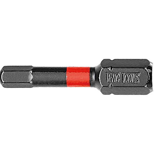 Teng 1pc 1/4in Hex 3mm Impact Screwdriver Bit 30mm