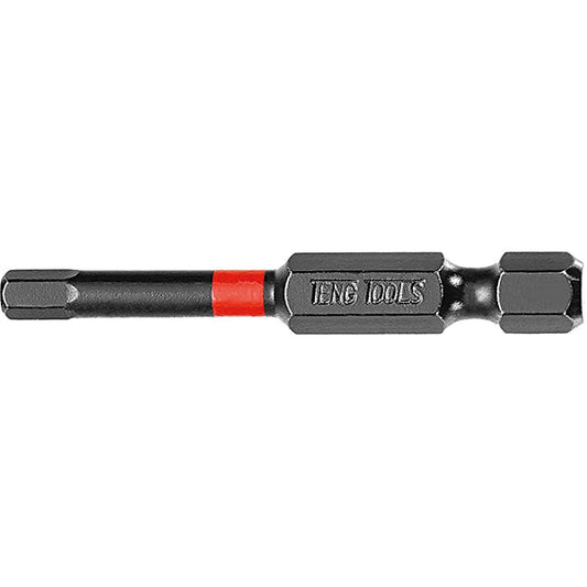 Teng 1pc 1/4in Hex 4mm Impact Screwdriver Bit 50mm