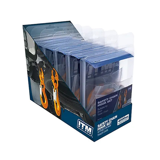 ITM Safety Chain Hook Set 6pc Display Pack - 4000kg
