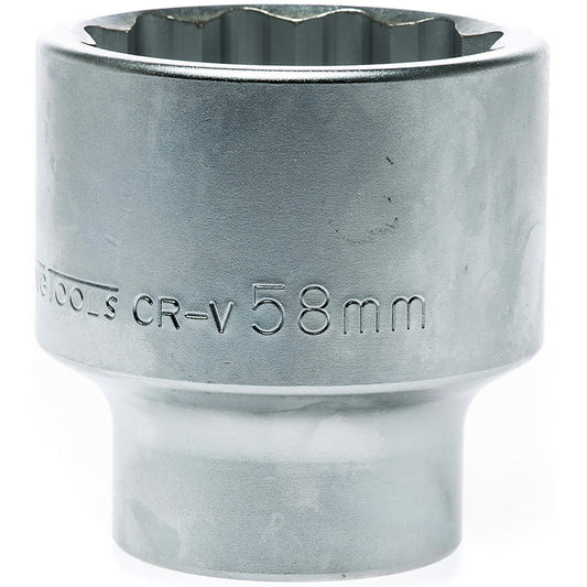 Teng 1in Dr. Socket 58mm 12Pnt