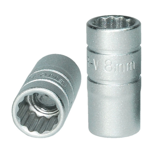 Teng 1/4in Dr. Socket 8mm 12pt