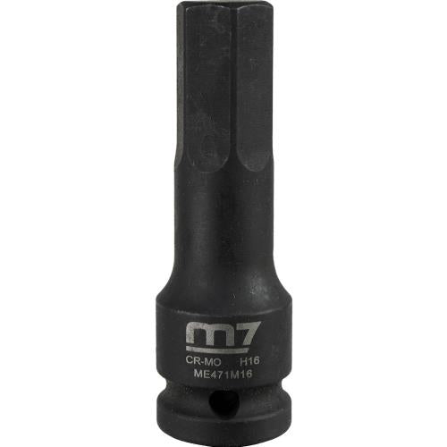 M7 Impact In Hex Socket, 1/2in Drive, 16mm