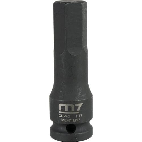 M7 Impact In Hex Socket, 1/2in Drive, 17mm