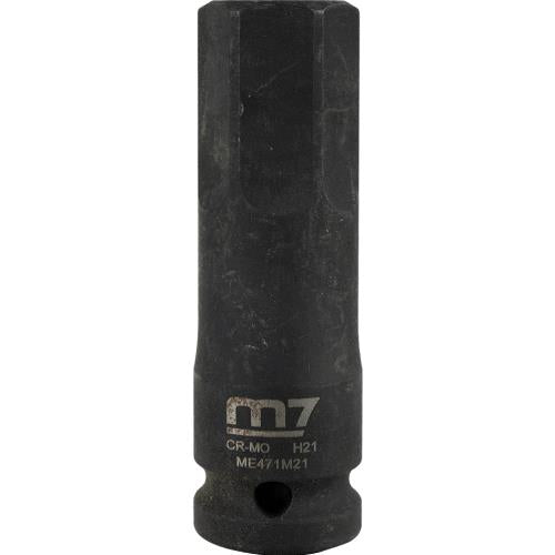 M7 Impact In Hex Socket, 1/2in Drive, 21mm