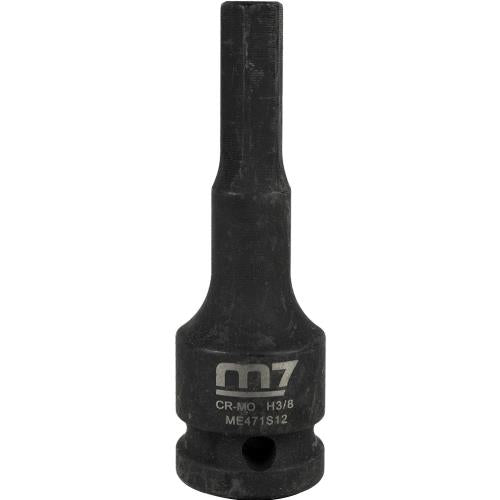 M7 Impact In Hex Socket, 1/2in Drive, 3/8in