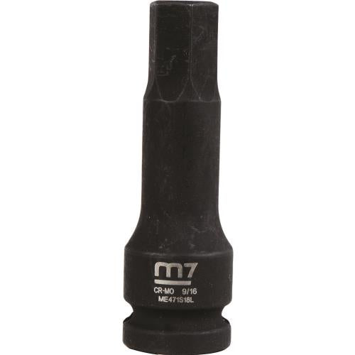 M7 Impact In Hex Socket, 1/2in Drive, 9/16in