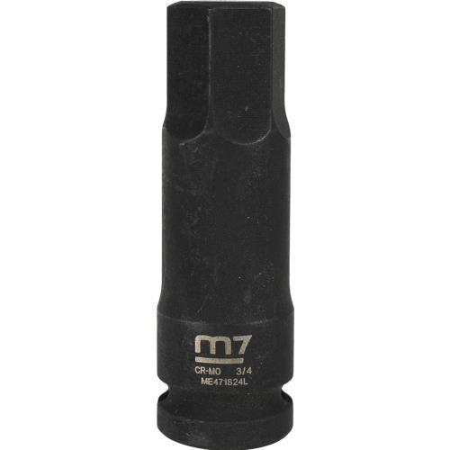 M7 Impact In Hex Socket, 1/2in Drive, 3/4in