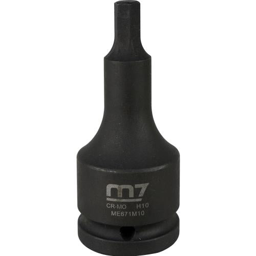 M7 Impact In Hex Socket, 3/4in Drive, 10mm