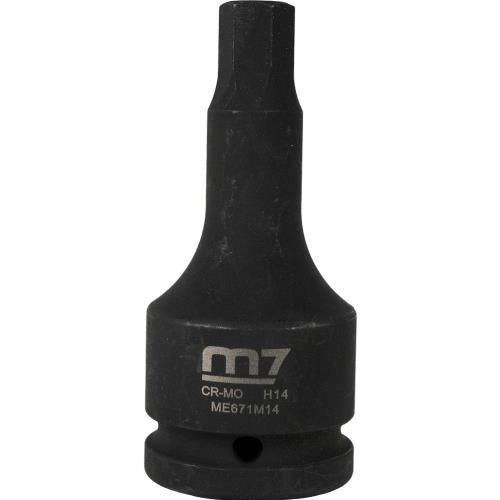 M7 Impact In Hex Socket, 3/4in Drive, 14mm