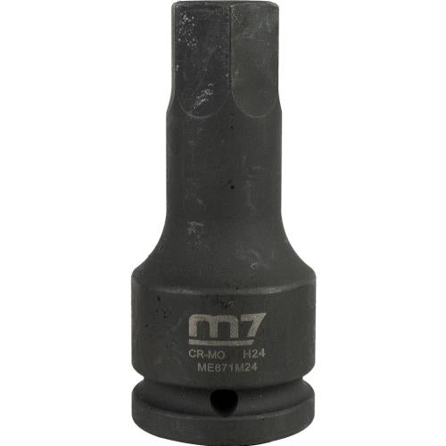 M7 Impact In Hex Socket, 3/4in Drive, 24mm
