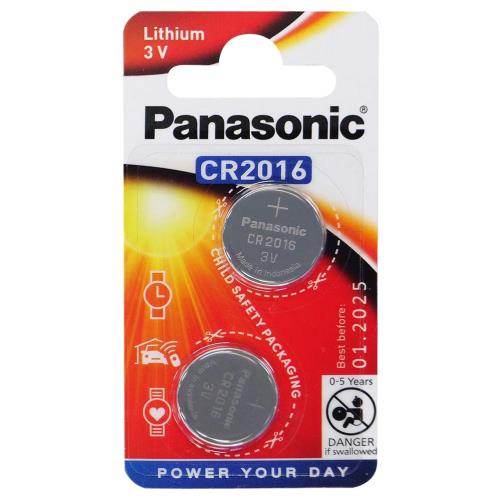 Panasonic 3V Lithium Coin Cell Battery (20mm X 1.6mm) - 2pk*