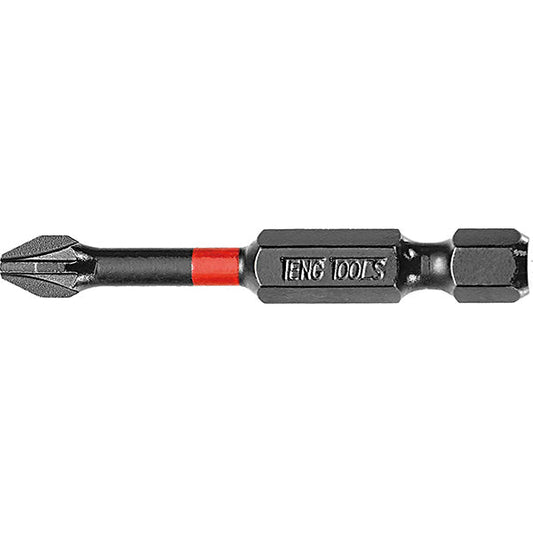 Teng 1pc 1/4in PZ#1 Impact Screwdriver Bit 50mm