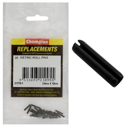 Champion 2mm x 12mm Roll Pin - 100pk