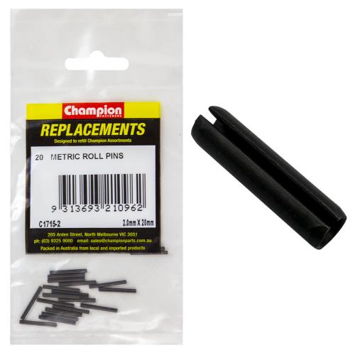 Champion 2mm x 20mm Roll Pin - 100pk