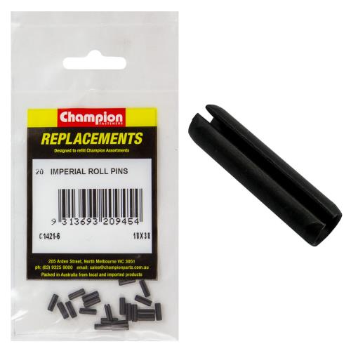 Champion 1/8in x 3/8in Roll Pin - 100pk