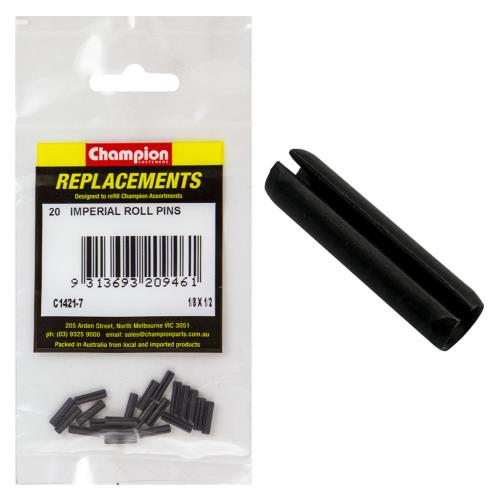 Champion 1/8in x 1/2in Roll Pin - 100pk