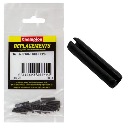 Champion 1/8in x 7/8in Roll Pin - 100pk