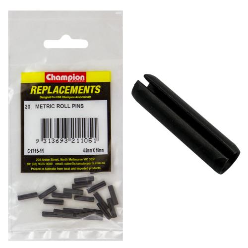 Champion 4mm x 16mm Roll Pin - 100pk