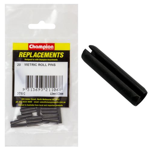 Champion 4mm x 20mm Roll Pin - 100pk