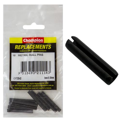 Champion 5mm x 40mm Roll Pin - 100pk