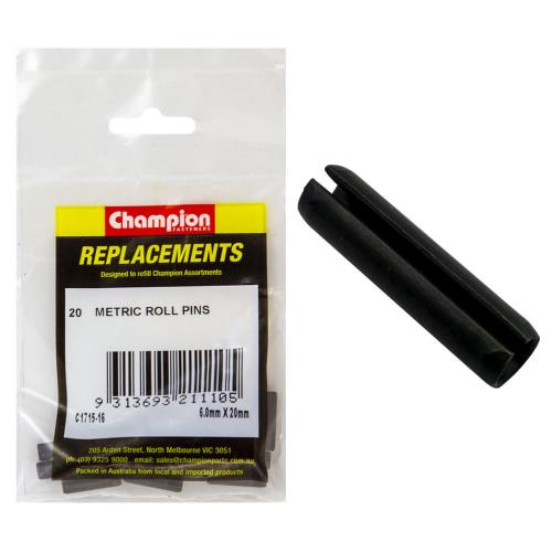 Champion 6mm x 20mm Roll Pin - 100pk