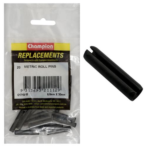 Champion 6mm x 30mm Roll Pin - 100pk