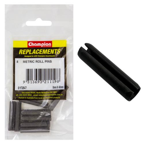 Champion 8mm x 40mm Roll Pin - 50pk